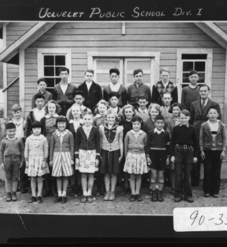 Ucluelet Historical Society Image of Ucluelet Public School Div 1 in 1951